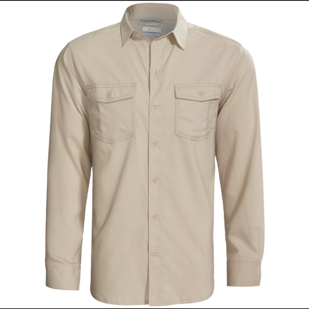 Columbia Omni-Shade Utilizer UPF 40, Long Roll-Up Sleeve Shirt - XXL